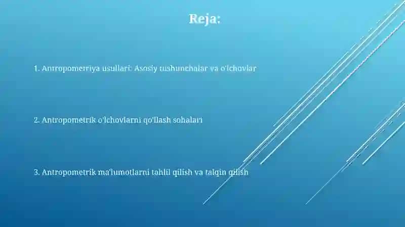 Antropometriya usullari 2