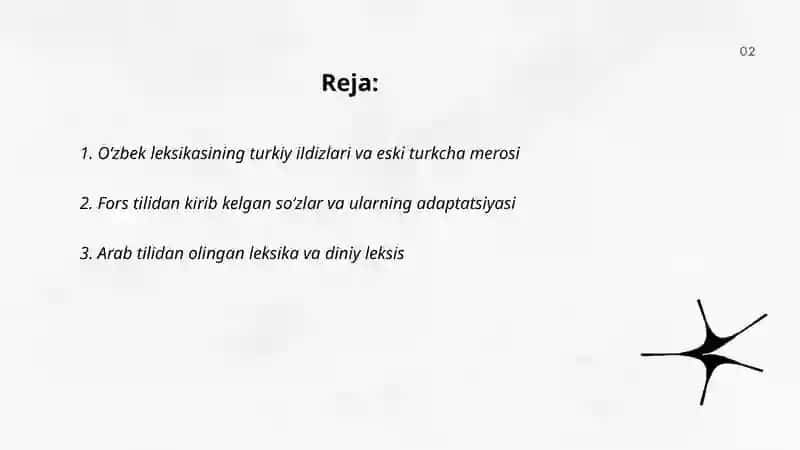 O’zbek tili leksikasining boyish manbalari 2