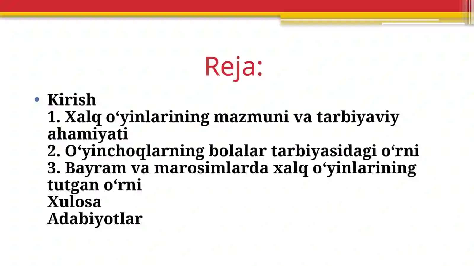 Xalq  o’yinlari va o’yinchoqlari bayram marosimlari ning tarbiyaviy vositalari 2