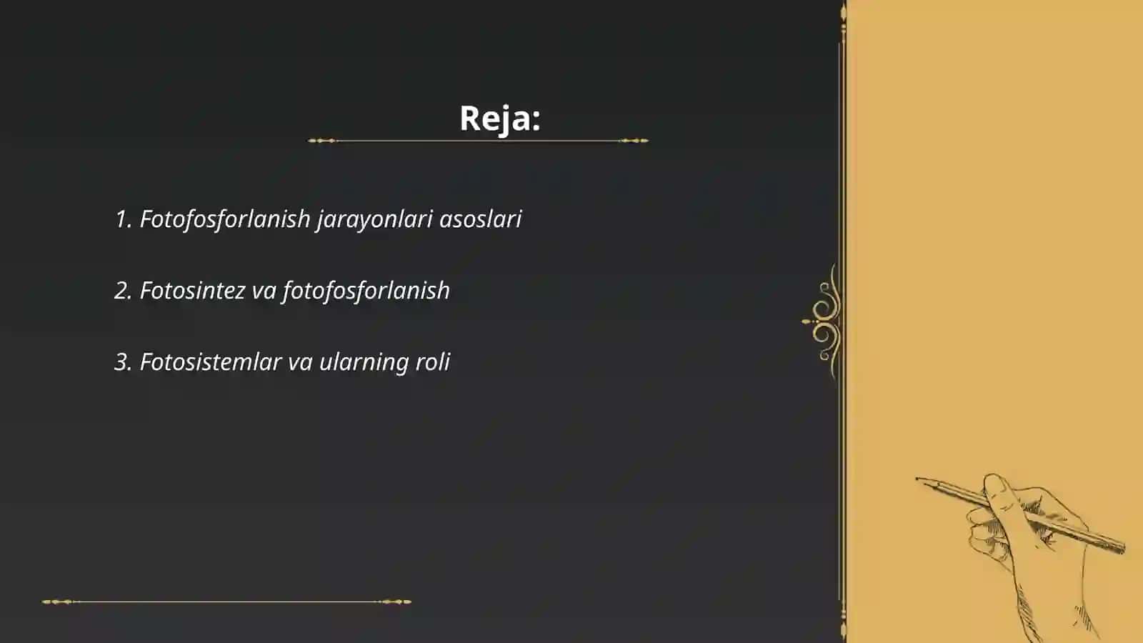 Fotofosforlanish jarayonlarida elektronlar yoʻli 2
