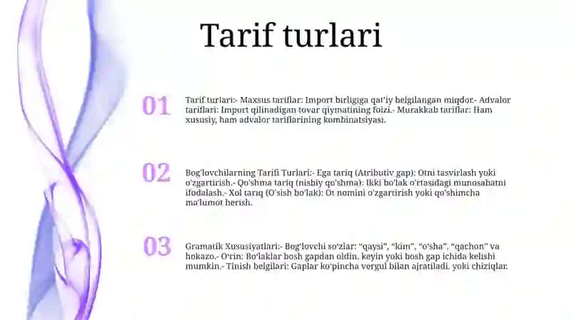 Boģlovchilarning Tarifi Turlari Va Gramatik Xususiyatlari 2