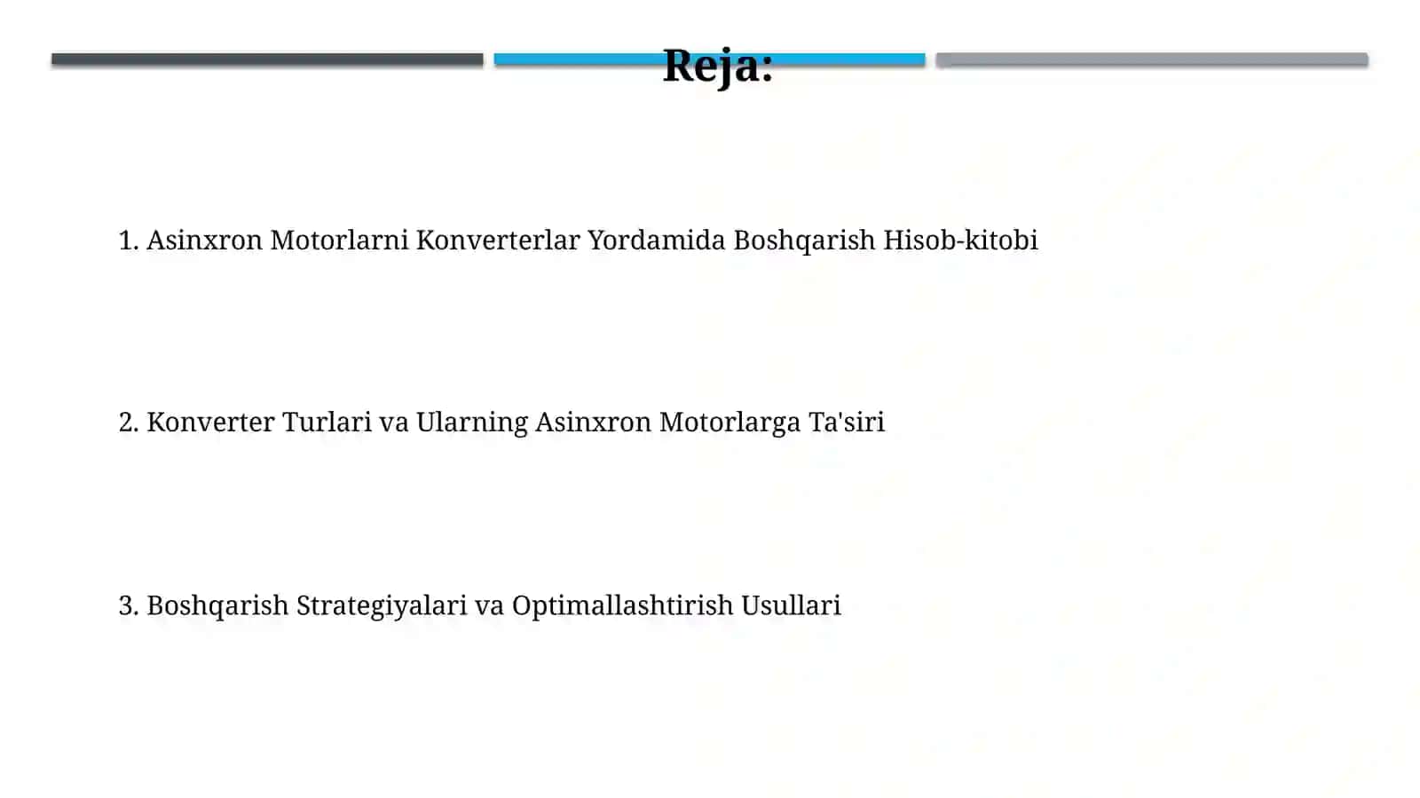 Asinxron Motorlarni Konverterlar Yordamida Boshqarish Hisob-kitobi 2