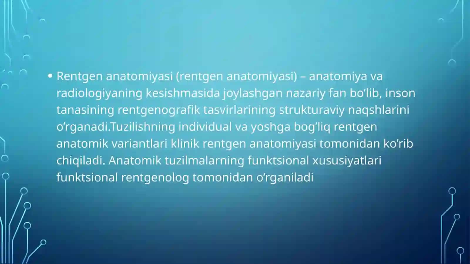 Rentgen anatomiyasi 2