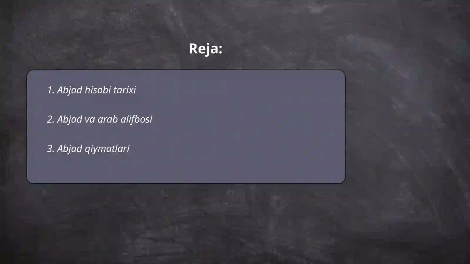 Abjad hisobi haqida tushuncha 2