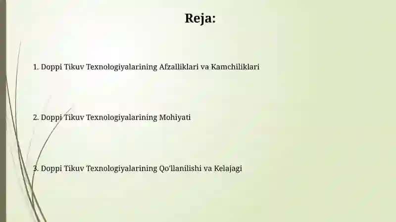 Doppi Tikuv Texnologiyasi 2