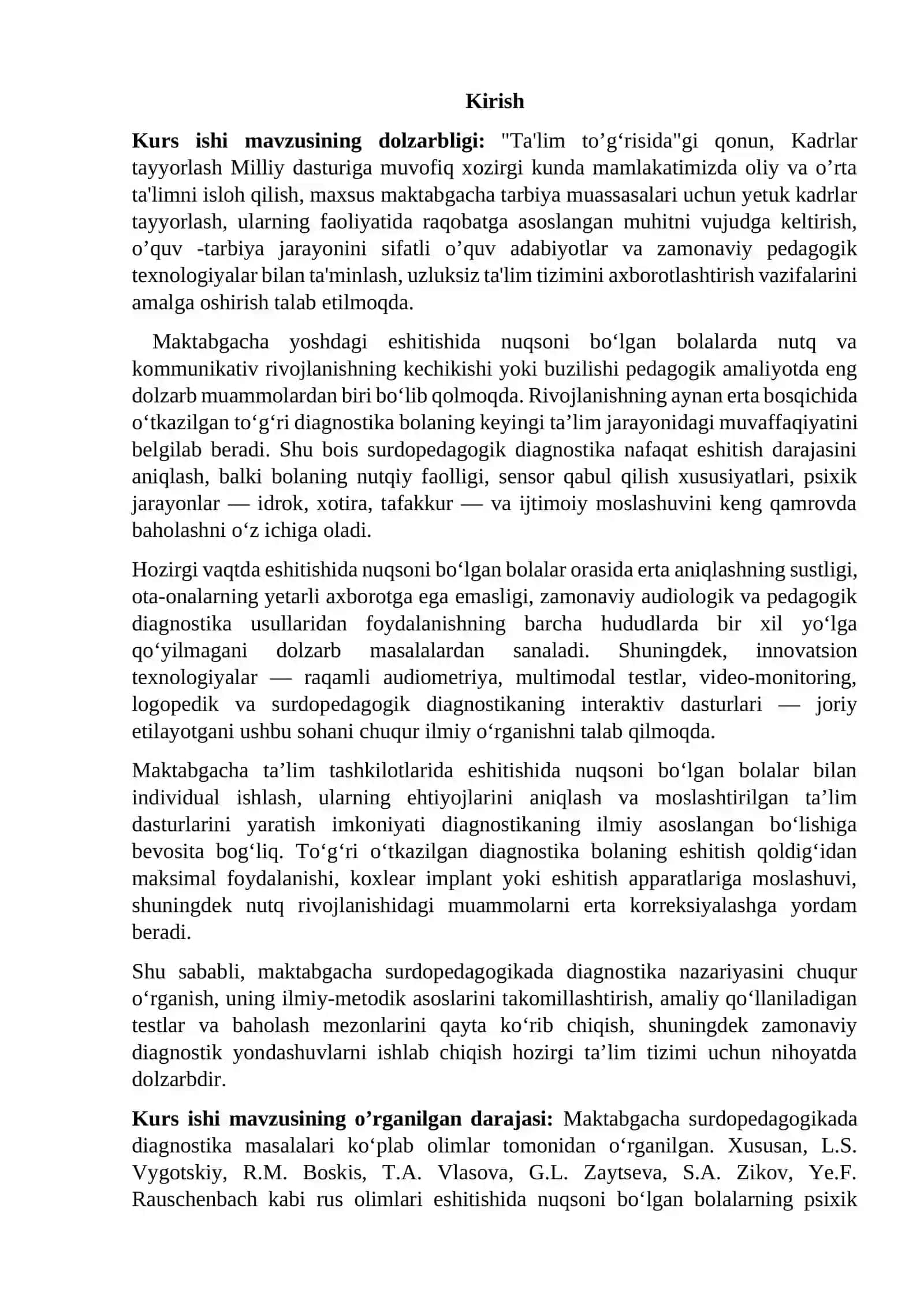 Maktabgacha surdopedagogikada diagnostika nazariyasi 2