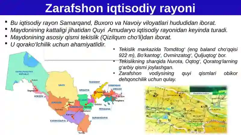 Zarafshon iqtisodiy rayoni 2