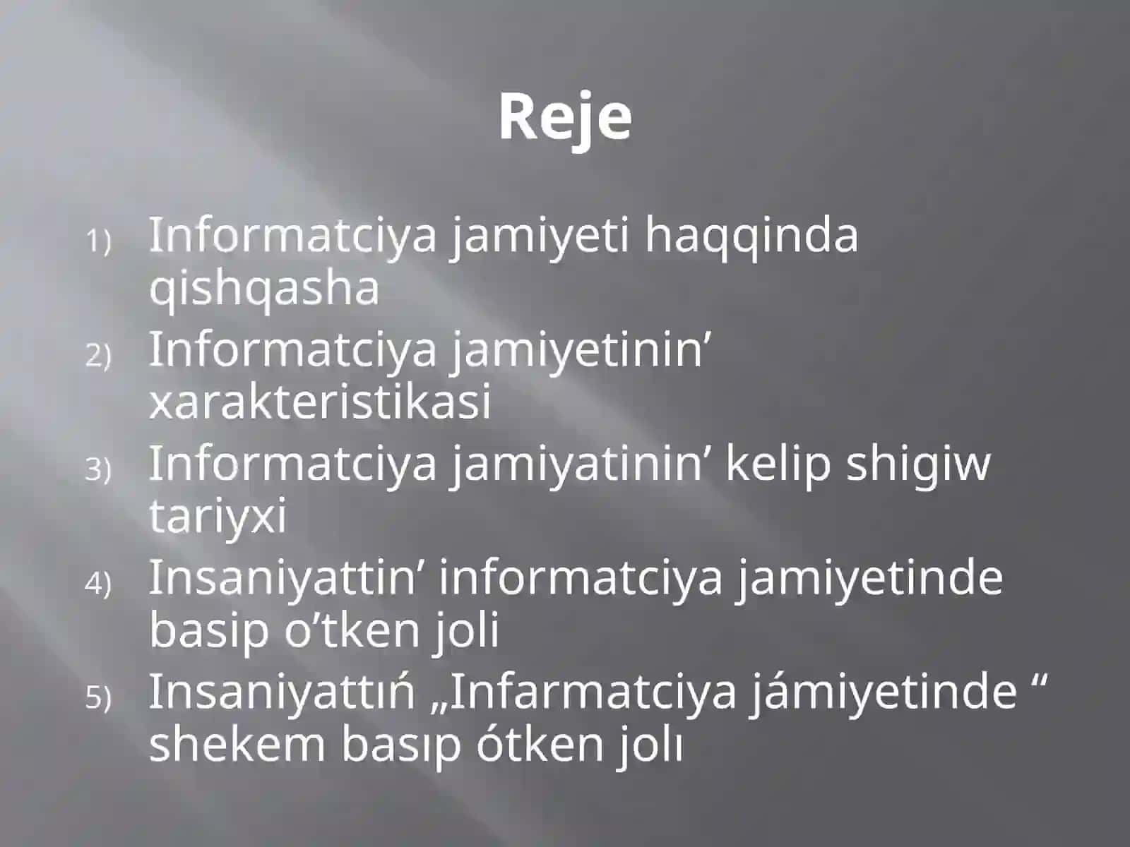 Xabar texnologiyalari 2