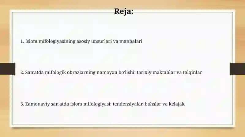Tasviriy san'atda islom afsonalari haqida 2