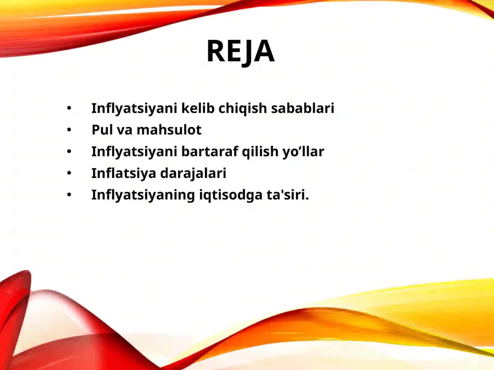 Inflyatsiya va uning iqtisodiy rivojlanishga ta'siri 2