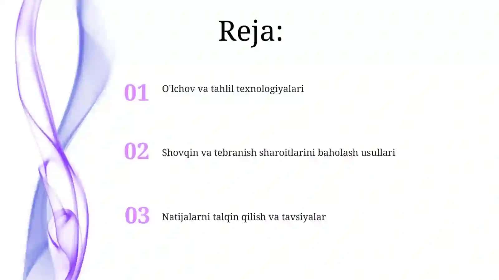 Shovqin va tebranishli vaziyatlarni tekshirish va baholash 2