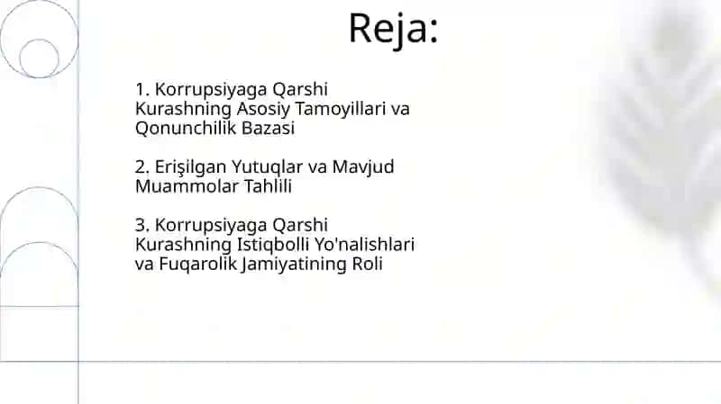 O'zbekistonda korrupsiyaga qarshi kurash mexanizmlari mavzusida esse tayyorlash 2