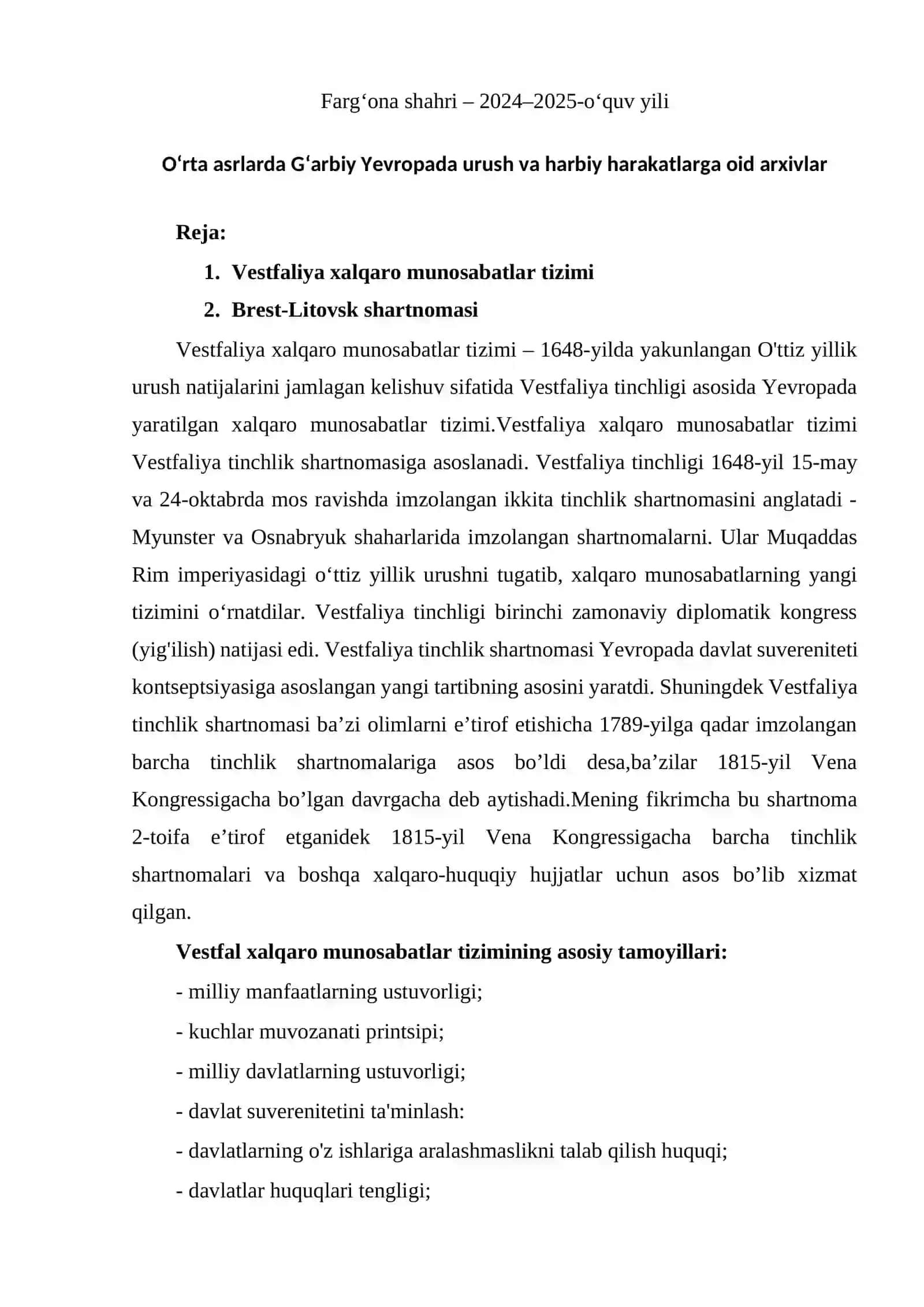 Arxivshunoslik ta’lim yo‘nalishi 2