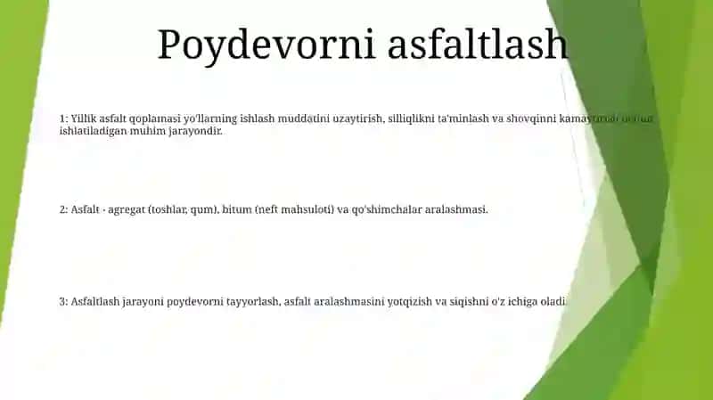 Yõlni Asfalt Qilish 2