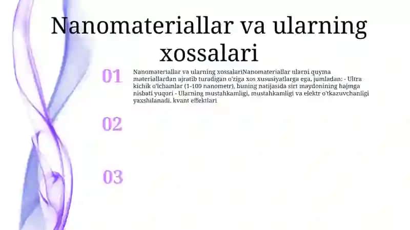 Nanomateriallar, Nanobirikmalarni Olinish Usullari Va Ularning Ishlatilish Sohalari 2