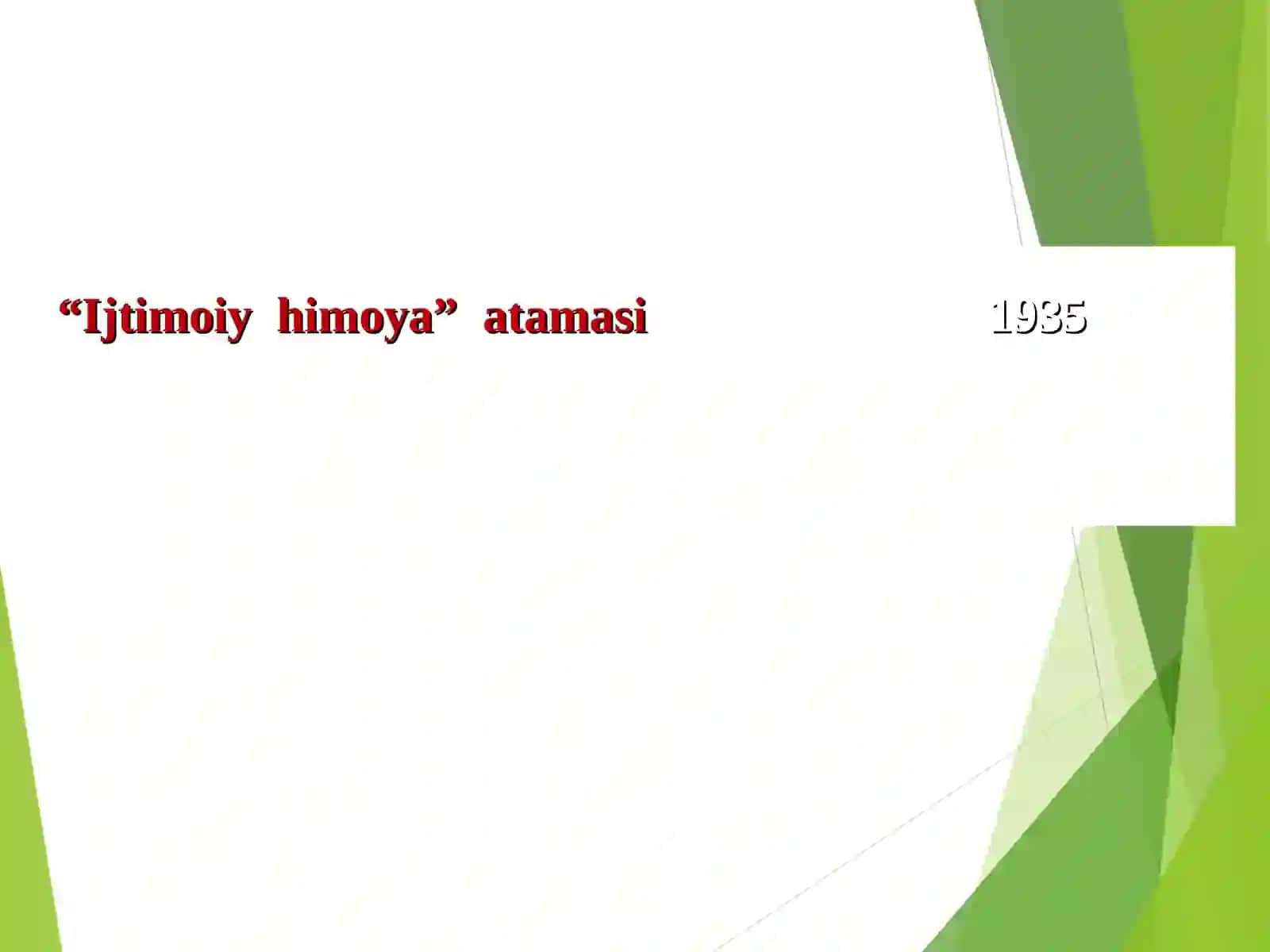 Aholini ijtimoiy himoyalash asoslari 2