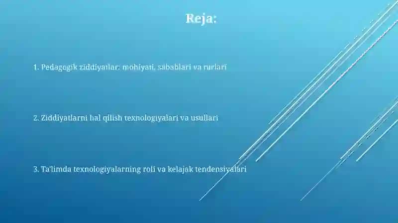Pedagogik nizolar va ularni bartaraf etish texnalogiyas 2