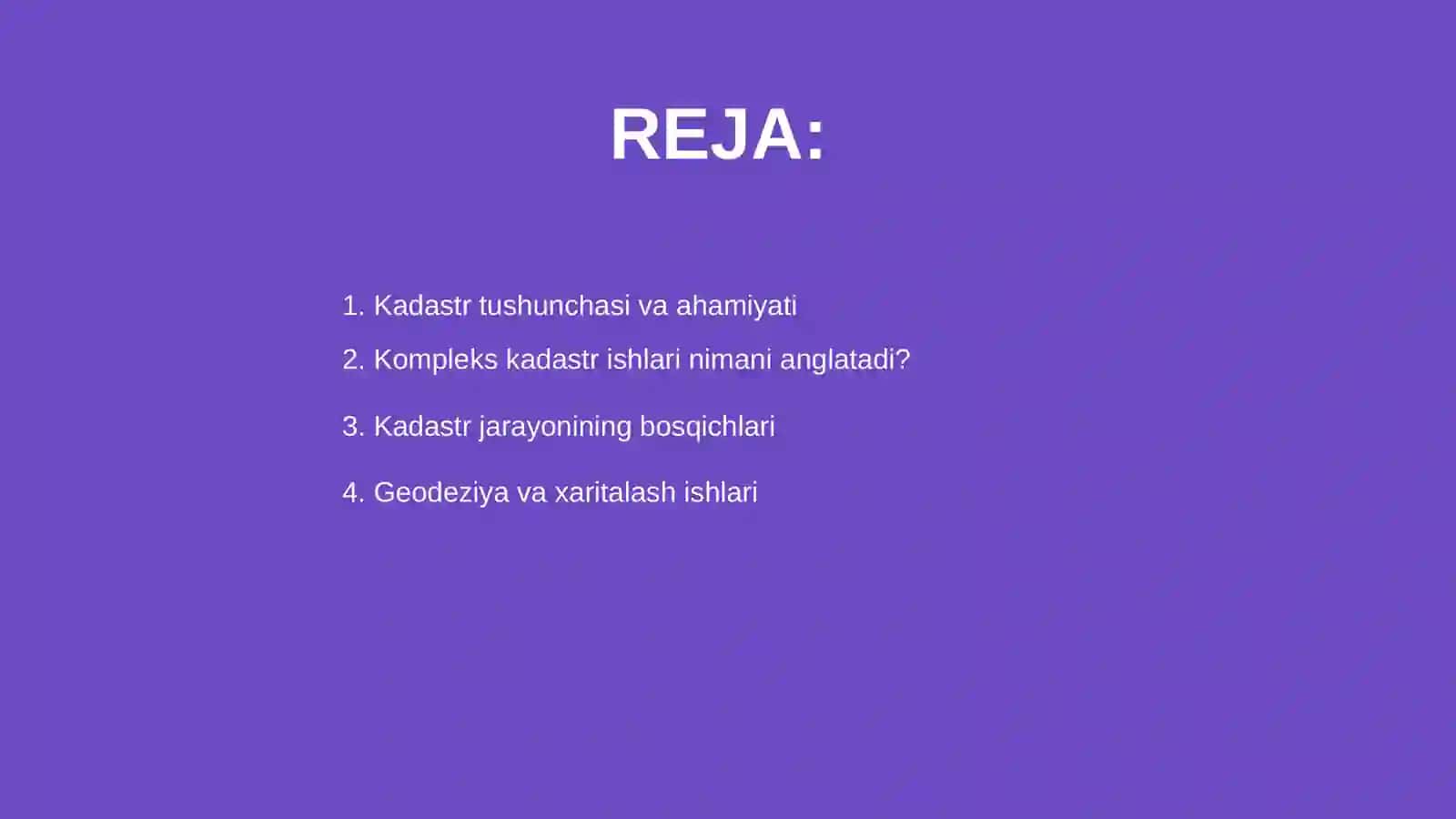 Kompleks kadastr ishlari 2