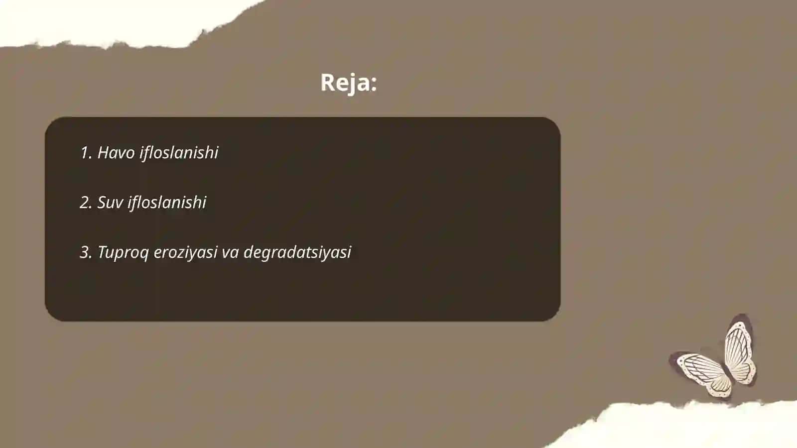 Ekalogik muammolar 2