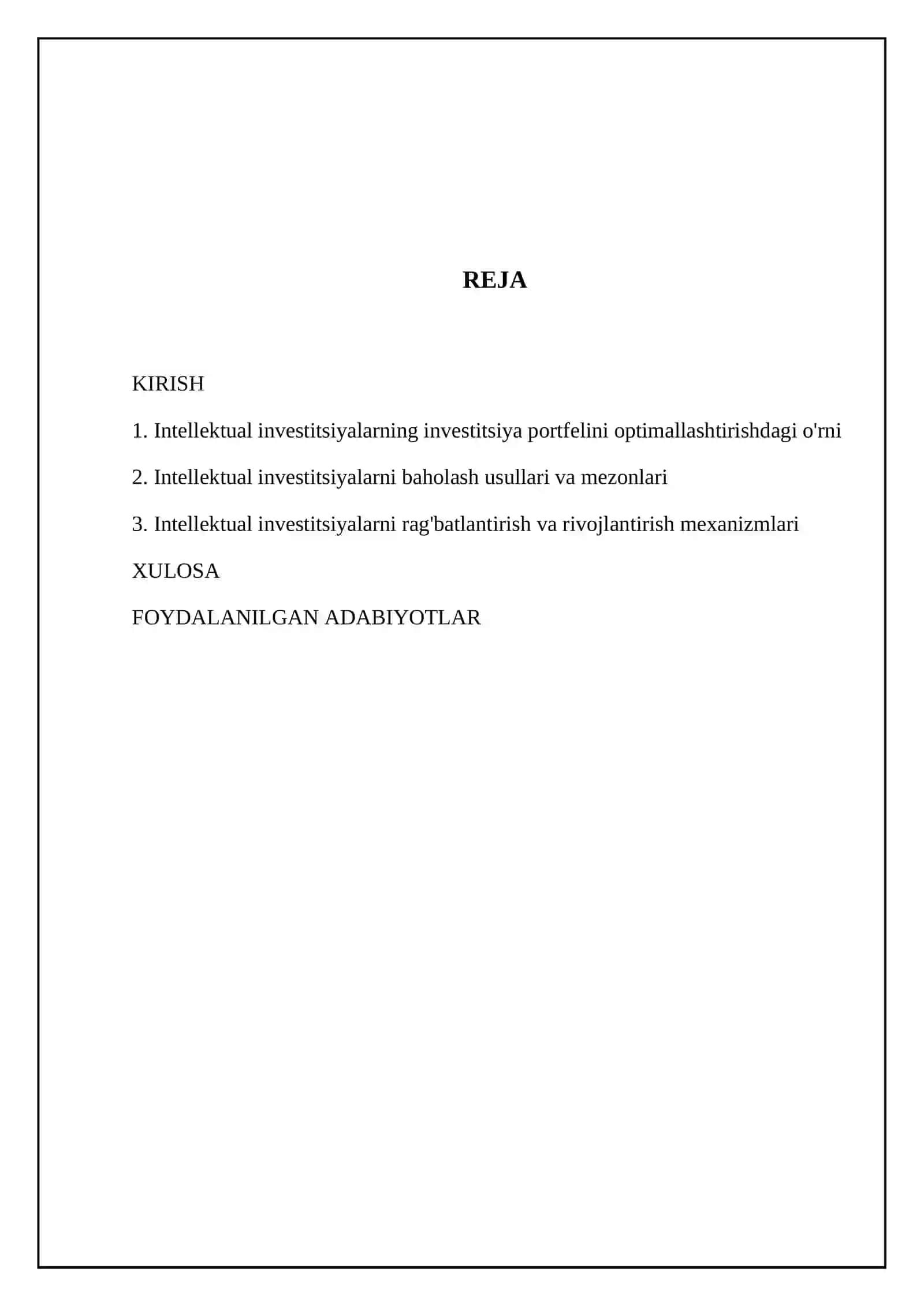 Investitsion faoliyatda intellektual investitsiyalarning ahamiyati 2