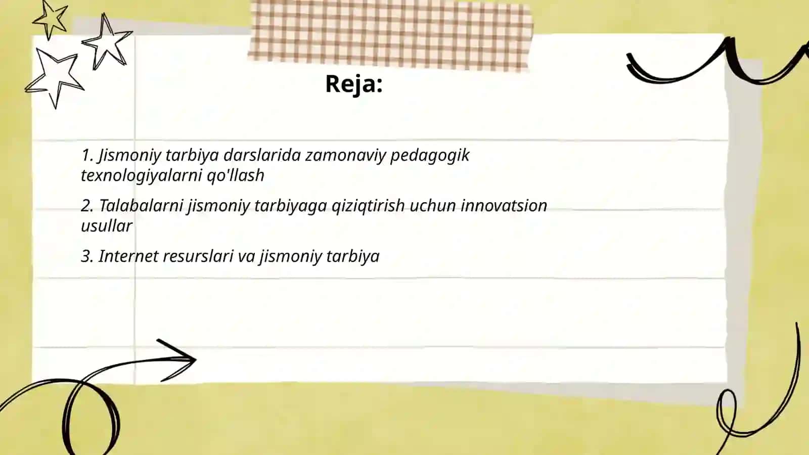 Jismoniy tarbiya sohasidagi pedagogik texnologiyalar va innovatsiyalar 2