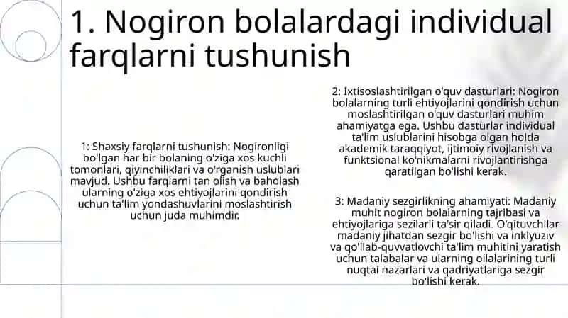 Ixtisoslashtirilgan o'quv dasturlari 2