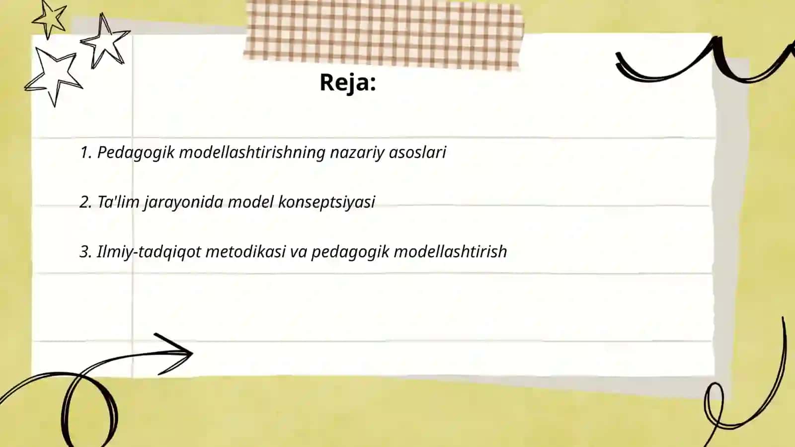 Pedagogik ilmiy-tadqiqot jarayonini modellashtirish 2