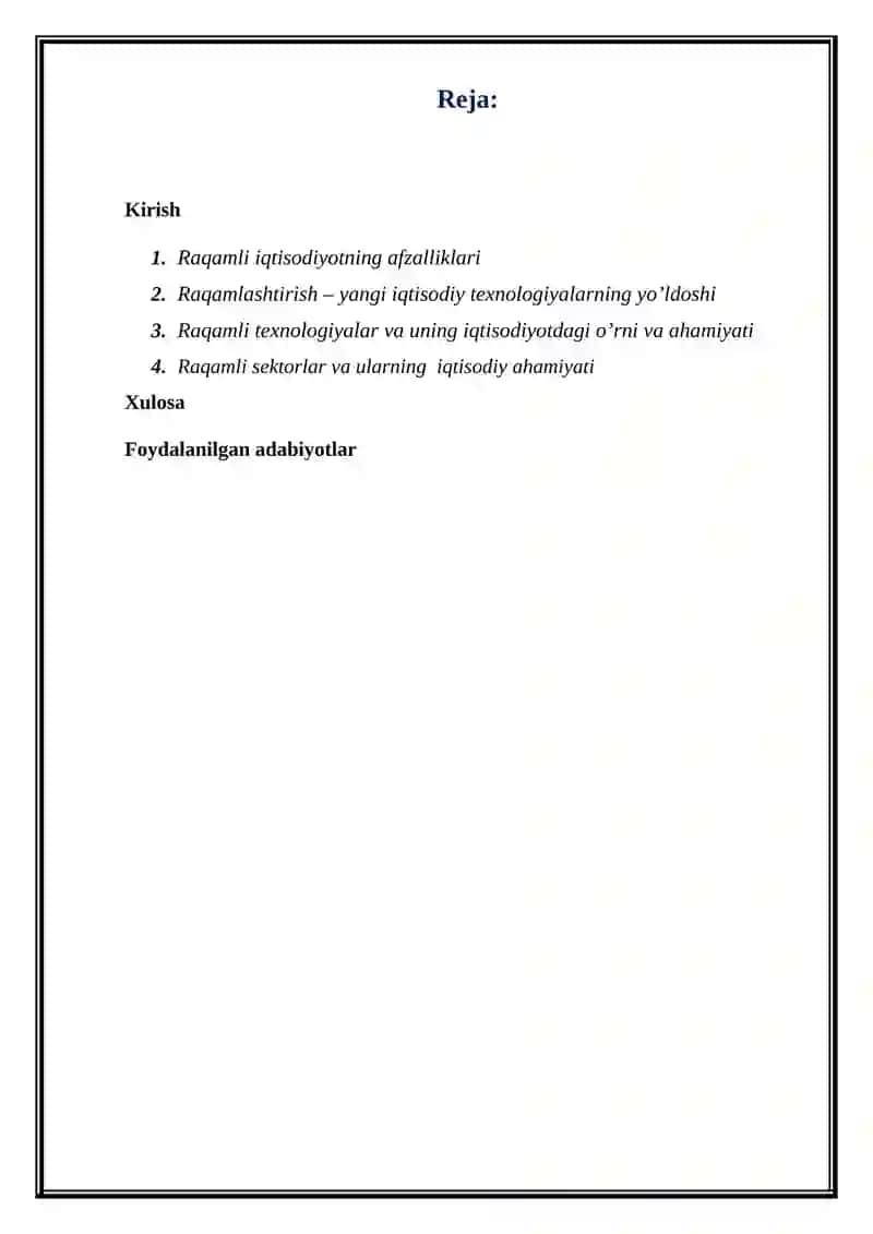 Raqamli Texnologiyalar va Ularning Zamonaviy Iqtisodiyotdagi Roli 2