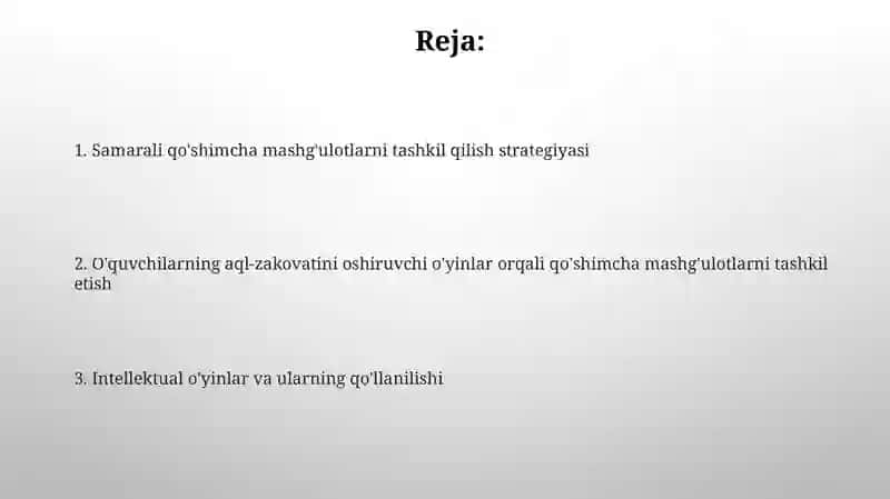 Intellektual o'yinlar va ularning qo'llanilishi 2
