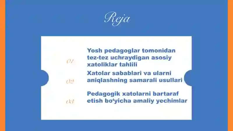 Yoshpedagoglar faoliyatida odatdayo‘l qoyiladigan xatolar va ularni yechish yo‘llari 2
