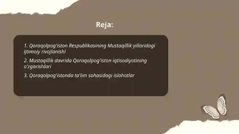 Mustaqillik yillarda Qoraqolpogiston Respublikasi 2