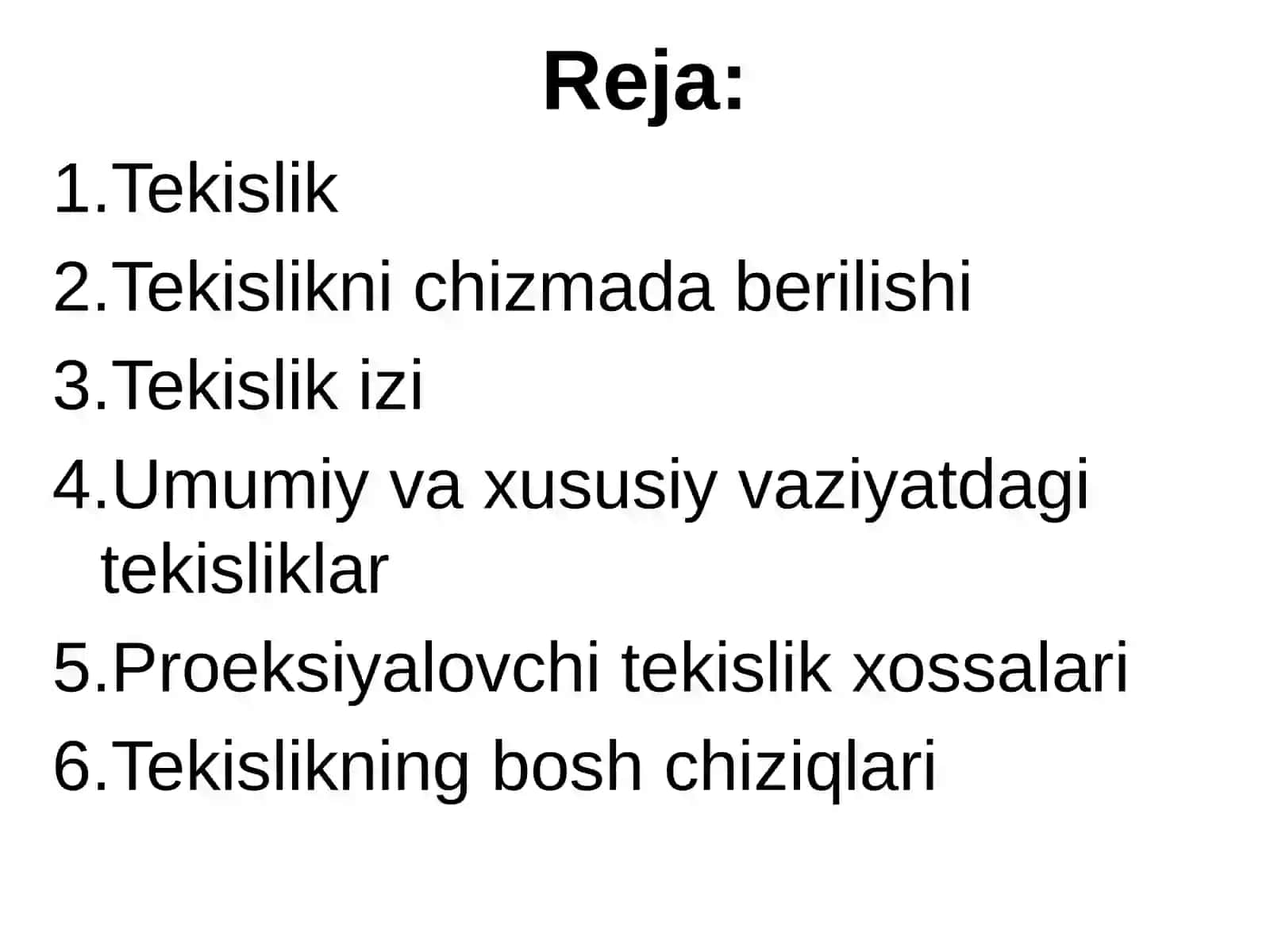 Proyeksiyalarni qayta tuzish usullari. Proyeksiyalar tekisliklarini almashtirish usuli. Tekis – parallel harakatlantirish usuli. 2