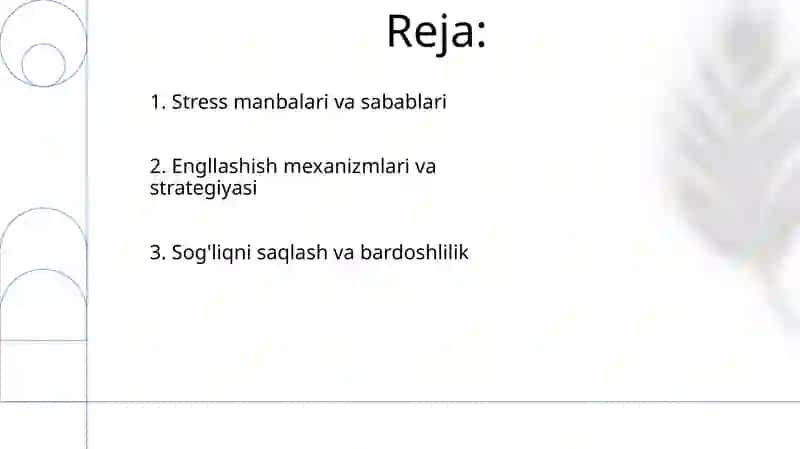 Menejmentda nizo va stresslarni boshqarish 2