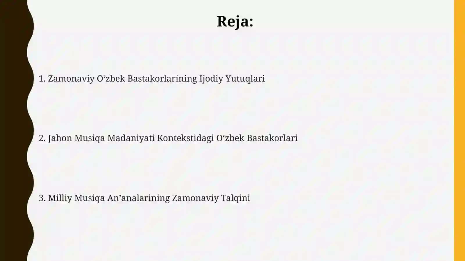 Zamonaviy Oʻzbek Bastakorlarining Ijodiy Yutuqlari 2
