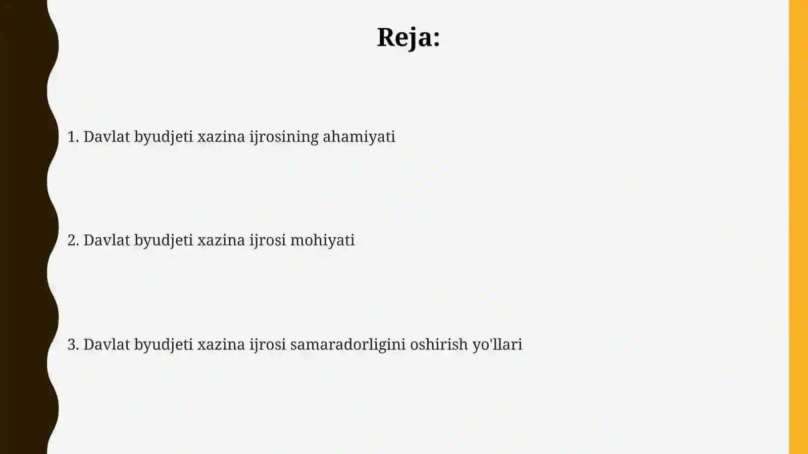 Davlat byudjeti xazina ijrosining mohiyati va ahamiyati 2