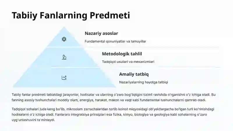 Tabiiy fanlar nazariyasi va metodikasi 2