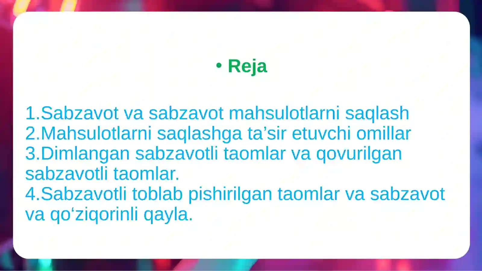 Sabzavot va qo‘ziqorinlardan tayyorlanadigan taomlar 2
