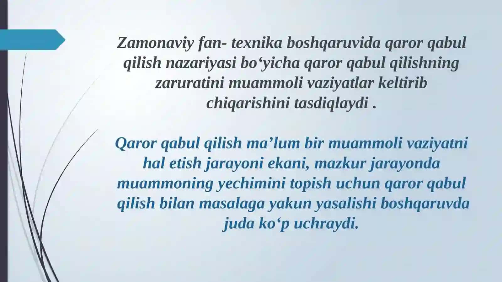Muhandislik faoliyatida qaror qabul qilish 2