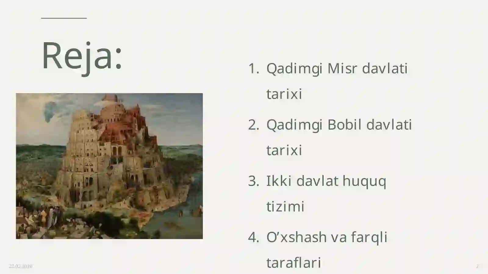 Qadimgi Misr va Bobildavlati tarixi va huquqi 2