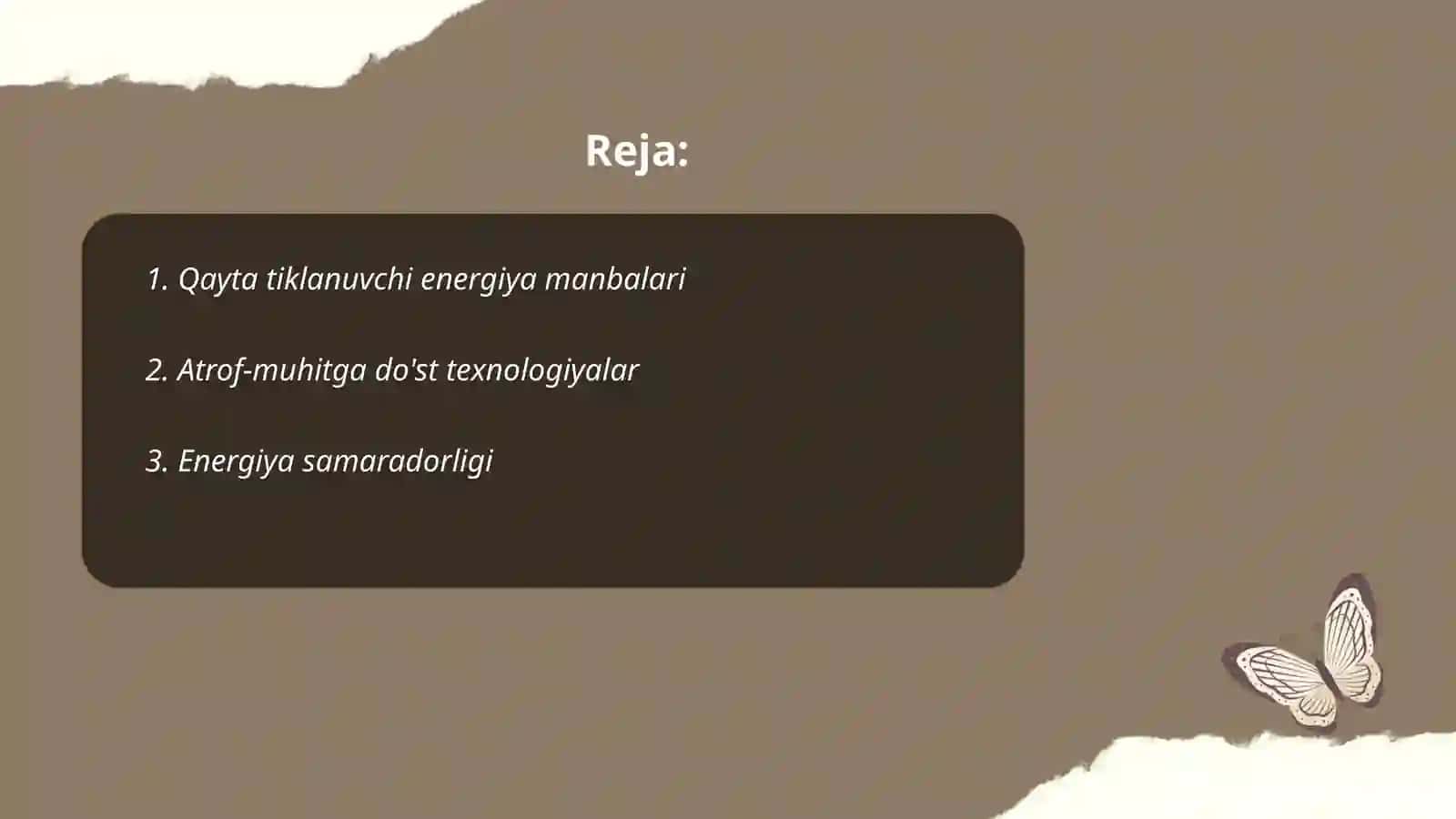 Qayta tiklanuvchi energiya manbalari 2