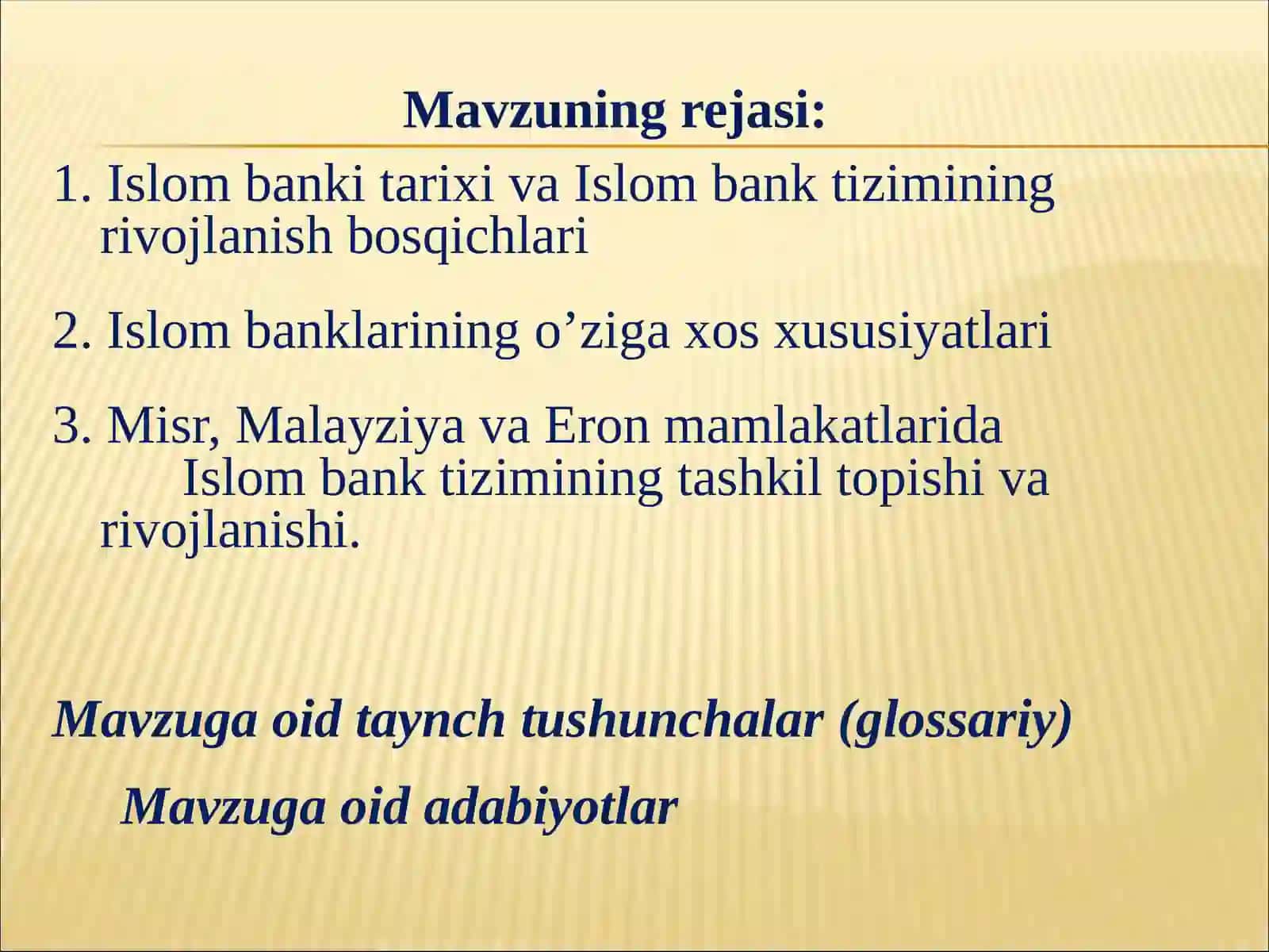 Islom Banklari: Tarix, Rivojlanish va Xususiyatlar 2