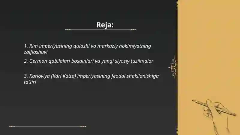 Ilk oʻrta asr gʻarbiy yevropasida feodal tuzumni shakllanishi va asosiy belgilari 2