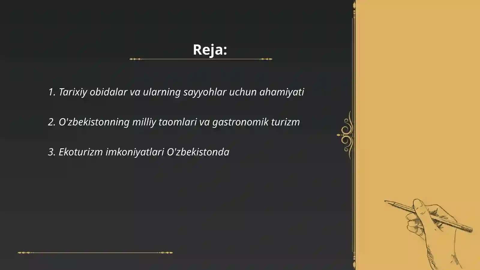 O'zbekistonda turizm istiqbollari 2