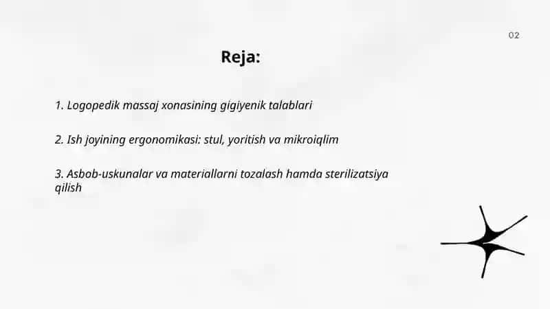 Logopedik massaj xonasining gigiyenik talablari 2