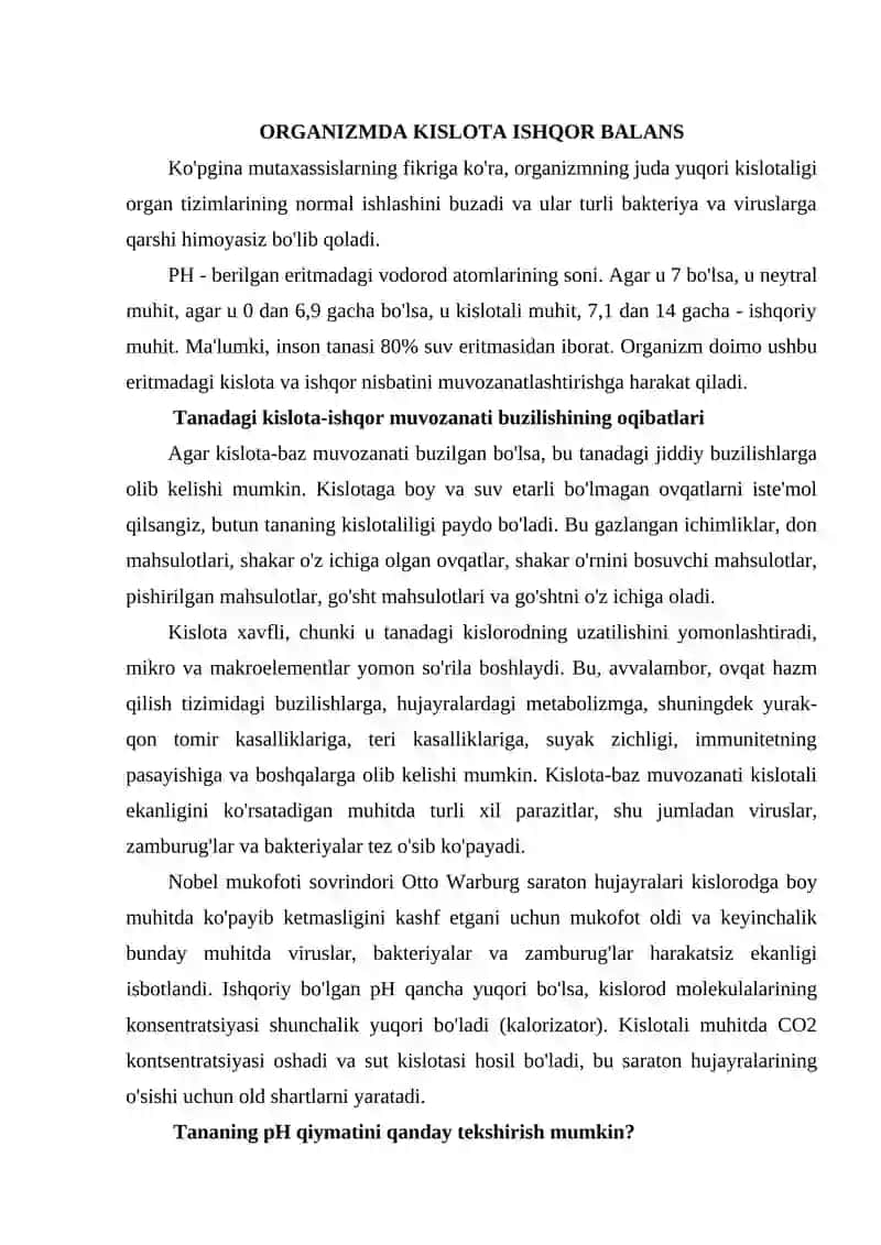 ORGANIZMDA KISLOTA ISHQOR BALANSNI BOSHQARUVCHI MEHANIZMLAR 2