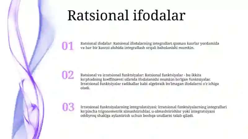 Ratsion Va Irratsional Ifodalarni Integrallash 2