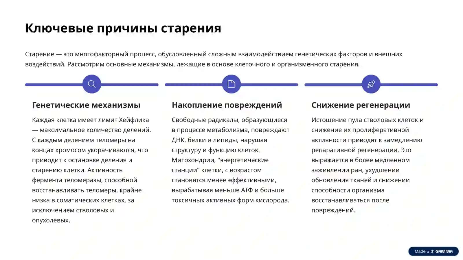 Возрастные изменения в организме (старение) 2