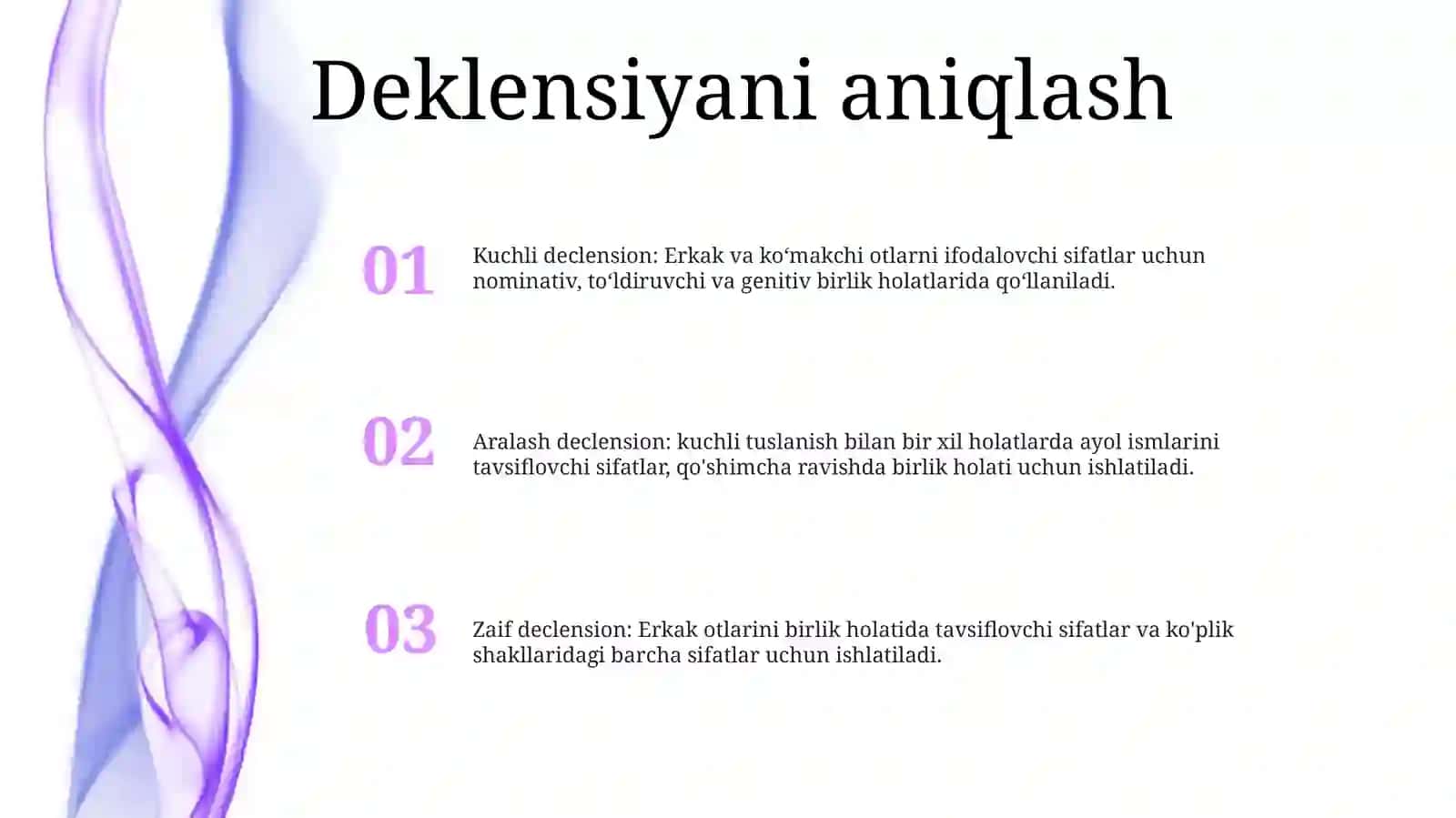 Deklination Der Adjektive 2