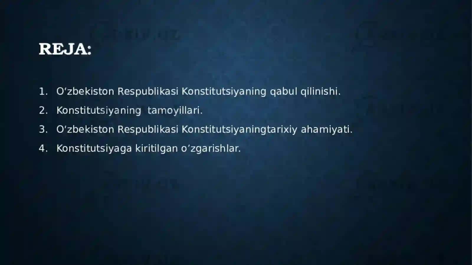 Yangi tahrirdagi konstitutsiyaning mazmun mohiyati va qabul qilish bosqichi 2