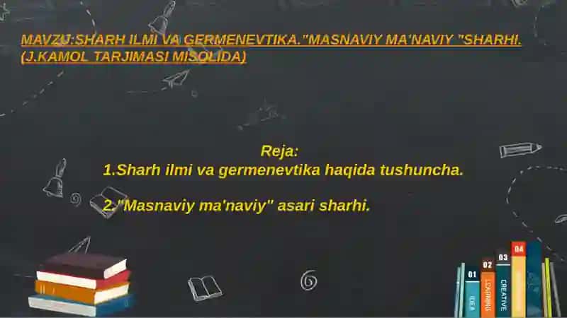 "MASNAVIY MA'NAVIY" SHARHI 2
